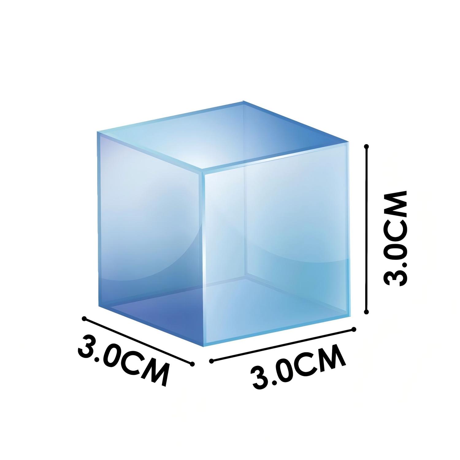 32pcs Transparent Colored Magnetic Tiles Set | 3cm | STEM Toy - Image 3