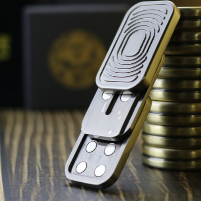 EDC Metal Fidget Slider Toy | Magneti Metal Push Toy| Quiet Desk Fidgets | Impluse Toy - Image 2