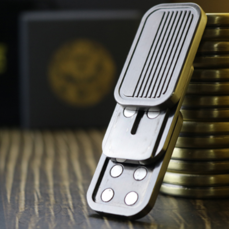 EDC Metal Fidget Slider Toy | Magneti Metal Push Toy| Quiet Desk Fidgets | Impluse Toy - Image 3
