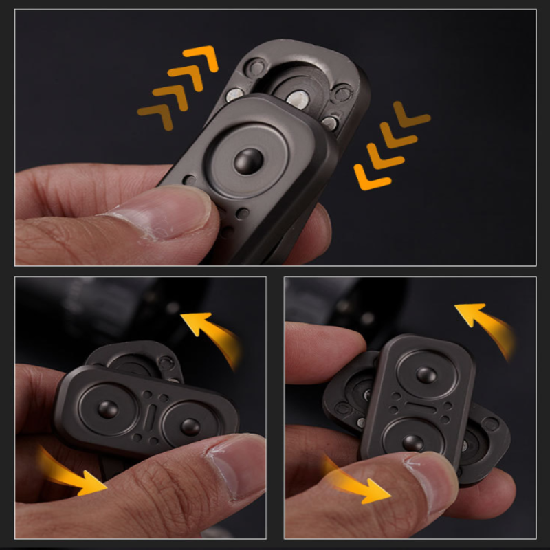 EDC Metal Fidget Slider Toy | Magneti Metal Push Toy | Quiet Desk Fidgets | Impluse Toy - Image 3
