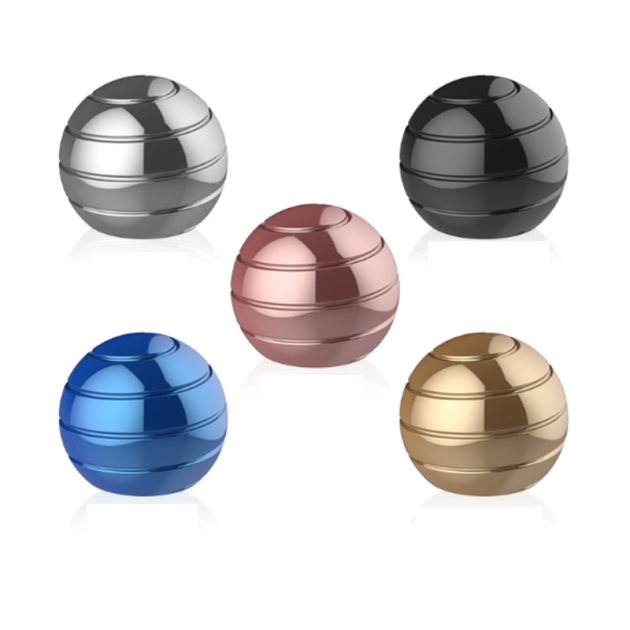 EDC Kinetic Spinning Desk Toy Ball | Quiet Desk Fidget Sensory Toys | Impluse Toy