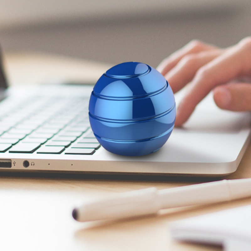 EDC Kinetic Spinning Desk Toy Ball | Quiet Desk Fidget Sensory Toys | Impluse Toy - Image 5