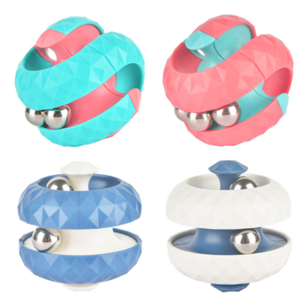 EDC Fidget Toys Orbit Ball | Novelty Creative Track Infinity Cube Stress Relief Balls Sensory Toys | Quiet Desk Fidgets | Impluse Toy