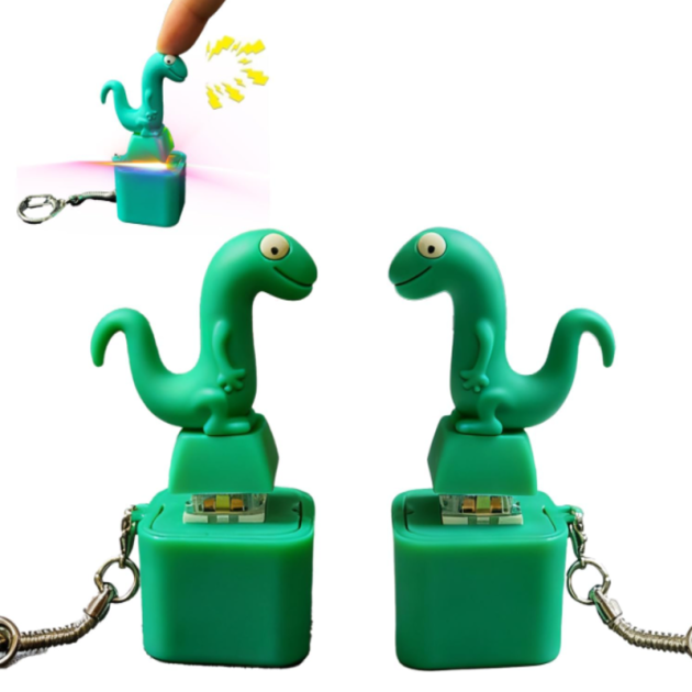 Electronic Sensory Keychain | Lizard Design | with Sound & LED Light | Impulse & Stress Relief Toy